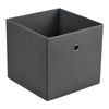 Set De 10 X Caja De Almacenamiento Plegable - 28x30x30cm - Juego De 10 Cajas Almacenaje - Organizadoras Con Asa - Contenedores Para Ropa O Juguetes - Gris Oscuro [en.casa]®