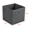 Set De 10 X Caja De Almacenamiento Plegable - 28x30x30cm - Juego De 10 Cajas Almacenaje - Organizadoras Con Asa - Contenedores Para Ropa O Juguetes - Gris Oscuro [en.casa]®