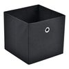 Set De 10 X Caja De Almacenamiento Plegable - 28x30x30cm - Juego De 10 Cajas Almacenaje - Organizadoras Con Asa - Contenedores Para Ropa O Juguetes - Negro [en.casa]®