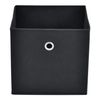 Set De 10 X Caja De Almacenamiento Plegable - 28x30x30cm - Juego De 10 Cajas Almacenaje - Organizadoras Con Asa - Contenedores Para Ropa O Juguetes - Negro [en.casa]®