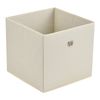 Set De 10 X Caja De Almacenamiento Plegable - 28x30x30cm - Juego De 10 Cajas Almacenaje - Organizadoras Con Asa - Contenedores Para Ropa O Juguetes - Beige [en.casa]®