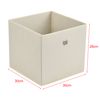 Set De 10 X Caja De Almacenamiento Plegable - 28x30x30cm - Juego De 10 Cajas Almacenaje - Organizadoras Con Asa - Contenedores Para Ropa O Juguetes - Beige [en.casa]®