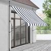 Toldo Articulado Barras Telescópicas 200 X 120 X 200-300 Cm Azul Oscuro Y Blanco [pro.tec]®