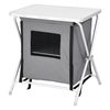 Cocina De Camping Con 2 Estantes Armario De Camping 64 X 60 X 45 Cm Caja De Cocina Exterior Armario De Camping Con Bolsillo Para Cubiertos [en.casa]®