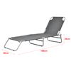 Tumbona Plegable Carcao - 186 X 55 X 24 Cm - Acero - Hasta 110 Kg - Hamaca De Playa - Asiento Para Jardín - Silla Reclinable - Piscina - Gris Oscuro [casa.pro]®