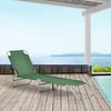 Tumbona Plegable Carcao - 186 X 55 X 24 Cm - Acero - Hasta 110 Kg - Hamaca De Playa - Asiento Para Jardín - Silla Reclinable - Piscina - Verde Oscuro [casa.pro]®