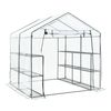 Invernadero De Jardín Grünau Acero Pvc 200x200x220 Cm Transparente [en.casa]