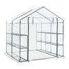 Invernadero De Jardín Grünau Acero Pvc 200x200x220 Cm Transparente [en.casa]