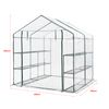 Invernadero De Jardín Grünau Acero Pvc 200x200x220 Cm Transparente [en.casa]