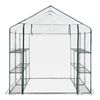 Invernadero De Jardín Grünau Acero Pvc 200x200x220 Cm Transparente [en.casa]