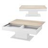 Mesa De Centro Lünen Aglomerado 40 X 110 X 60 Cm - Roble Y Blanco [en.casa]