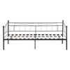 Cama Simple Arjeplog Con Reposacabezas Y Somier Metal 90x200cm - Negro Mate [en.casa]