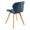 Set De 2 Sillas De Comedor Älmhult Diseño Escandinavo Polipiel Y Madera 81 X 57 X 49 Cm - Azul [en.casa]