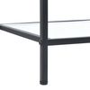 Mesa De Centro Norrtälje Mesita De Noche 55 X 45 X 45 Cm Vidrio Templado Y Acero Sinterizado Máx. 15 Kg Negro [en.casa]®