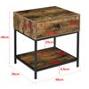 Mesa De Centro Bjuv - 49 X 45 X 39 Cm - Mesa De Salón - Auxiliar Con Cajón Y Almacenamiento Inferior - Hasta 25 Kg - Mesa Baja - Mesa De Café O Té - Negro Y Efecto Madera [en.casa]®