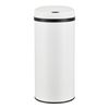 Cubo De Basura Automático Pantalla Led Acero Inoxidable 42 L Blanco [en.casa]