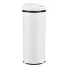 Cubo De Basura Automático Pantalla Led Acero Inoxidable 47 L Blanco [en.casa]