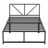 Cama Simple De Metal Meran Con Colchón De Espuma Fría - 90 X 200 Cm Somier Acero Negro [en.casa]