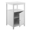 Mesa Auxiliar Merijärvi Con Estante Ajustable En Altura Mdf Lacado 79 X 48 X 39 Cm Blanco [en.casa]