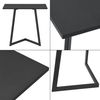 Mesa Auxiliar Kalundborg Mdf/metal 55 X 60 X 30 Cm - Negro [en.casa]