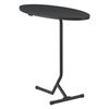 Mesa Auxiliar Karlebo Ovalada Mdf/metal 55 X 60 X 30 Cm - Negro [en.casa]