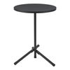 Mesa Auxiliar Karup Redonda Mdf/metal 55 X Ø 40 Cm - Negro [en.casa]