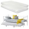 Cama Skutskär Metal Con Colchón 2 Superficies 200 X 90 X 16 Cm Cama Extraíble Blanco Mate [en.casa]