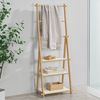 Estantería De Pared Östra De 3 Niveles Con Toallero Bambú 59 X 52 X 21 Cm -  Natural [en.casa] con Ofertas en Carrefour