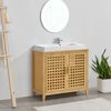 Mueble Bajo Lavabo Ingmarsö Bambú 60 X 67 X 30 Cm Natural [en.casa]