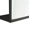 Espejo De Pared Sunne Rectangular Con Estantes Acero Y Cristal 60 X 36 X 13 Cm - Negro [ En.casa]