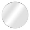 Espejo De Pared Para El Baño Modugno Aluminio Redondo Ø 40 Cm Plata [en.casa]