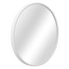 Espejo De Pared Para El Baño Modugno Aluminio Redondo Ø 50 Cm Blanco [en.casa]