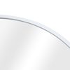 Espejo De Pared Para El Baño Corato Aluminio Elíptica 40 X 80 Cm Blanco [en.casa]
