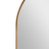 Espejo De Pared Para El Baño Corato Aluminio Elíptica 40 X 80 Cm Dorado [en.casa]