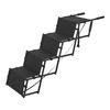 Escalera Para Perros Colchester Plegable Hasta 55 Kg 101x75x45 Cm Negro Hierro Poliéster [en.casa]