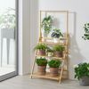 Escalera Para Plantas Brändö De 3 Niveles Bambú 144 X 70 X 40 Cm Natural [en.casa]