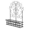 Soporte Para Plantas De Pared Bjerkreim Decorativo Metal 65 X 50 X 18 Cm Negro [casa.pro]