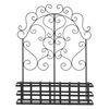 Soporte Para Plantas De Pared Bjerkreim Decorativo Metal 65 X 50 X 18 Cm Negro [casa.pro]