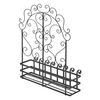 Soporte Para Plantas De Pared Bjerkreim Decorativo Metal 65 X 50 X 18 Cm Negro [casa.pro]