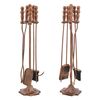 Juego De Accesorios Para Chimenea Dovre 5 Piezas 80 X Ø 18 Cm Metal Bronce [en.casa]