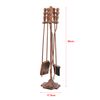 Juego De Accesorios Para Chimenea Dovre 5 Piezas 80 X Ø 18 Cm Metal Bronce [en.casa]