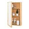 Mueble De Pared Para Baño Con Espejo Ikorfat Estantes Ajustables Bambú 61 X 35 X 14 Cm Natural [en.casa]