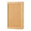 Mueble De Pared Para Baño Con Espejo Ikorfat Estantes Ajustables Bambú 61 X 35 X 14 Cm Natural [en.casa]