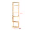 Mueble Columna De Baño Forssa De 7 Niveles Bambú 165 X 42 X 28 Cm Natural  [en.casa] con Ofertas en Carrefour