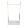 Perchero Burro Infantil Laxe 126 X 73 X 43 Cm Bambú Mdf Natural/blanco [en.casa]