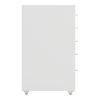 Archivador Móvil Kökar Con 5 Cajones 69x28x41 Cm Acero - Blanco Mate [en.casa]