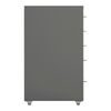 Archivador Móvil Kökar Con 5 Cajones 69x28x41 Cm Acero - Gris [en.casa]