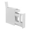 Mueble De Baño Kihniö Angosto Aglomerado 58 X 16 X 48 Cm Blanco [en.casa]