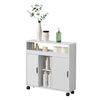 Mueble De Baño Lumijoki Carrito 71 X 70 X 20 Cm Aglomerado Blanco [en.casa]