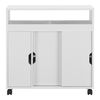 Mueble De Baño Lumijoki Carrito 71 X 70 X 20 Cm Aglomerado Blanco [en.casa]